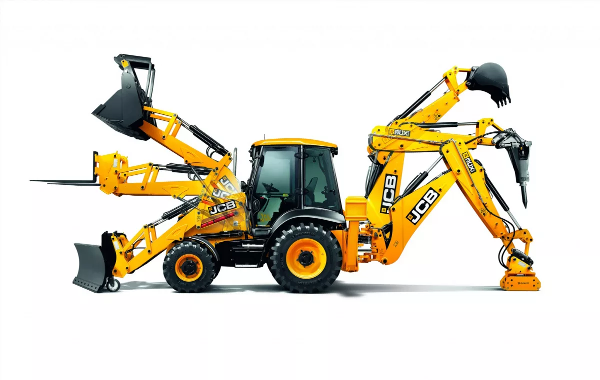 Экскаватор-погрузчик JCB 3CX Super с отвалом для снега